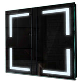 Specchio LED Quadrato | Controllo tramite interruttore a muro | Luce bianca fredda - Reyze Serie Salono Modello 2